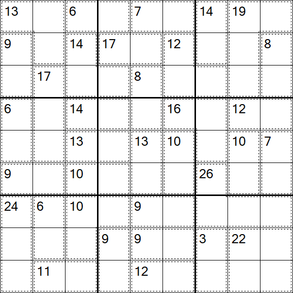Killer Sudoku - Difícil