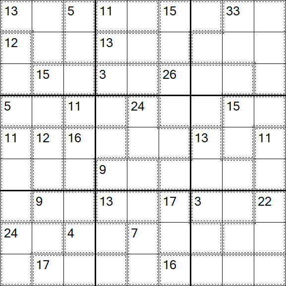 Killer Sudoku - Difficile