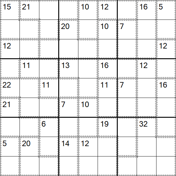 Killer Sudoku - Difficile