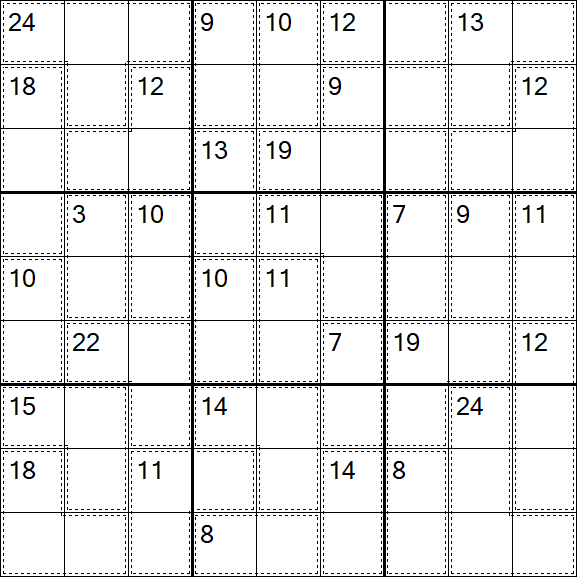 Killer Sudoku - Difficile