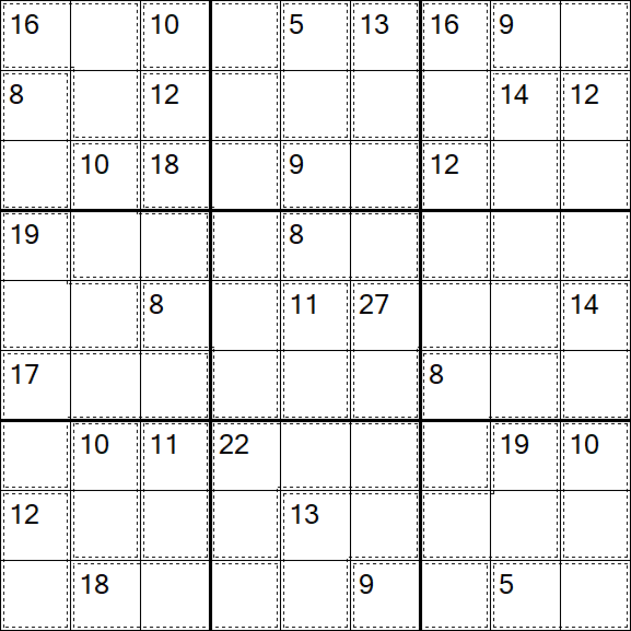 Killer Sudoku - Difficile