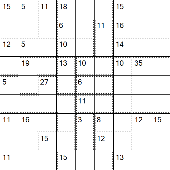 Killer Sudoku - Difficile