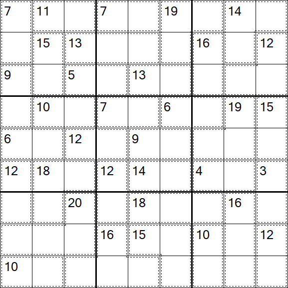 Killer Sudoku - Difficile