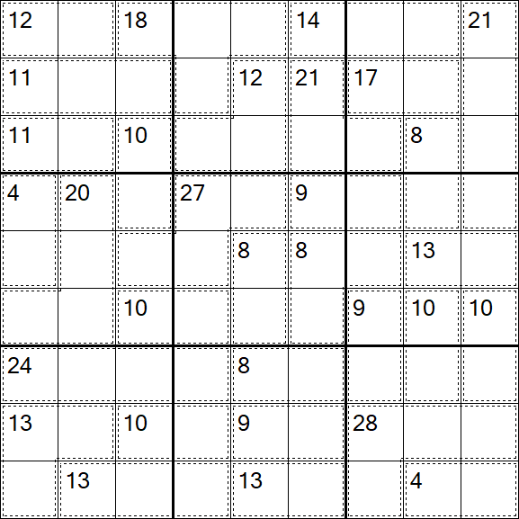 Killer Sudoku - Difficile