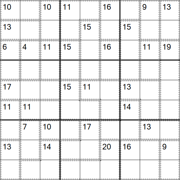 Killer Sudoku - Difficile