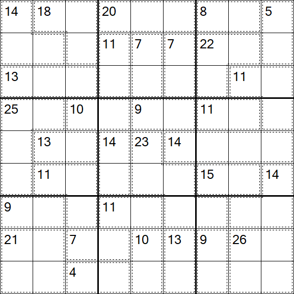 Killer Sudoku - Difficile