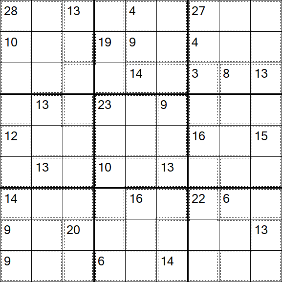 Killer Sudoku - Difficile