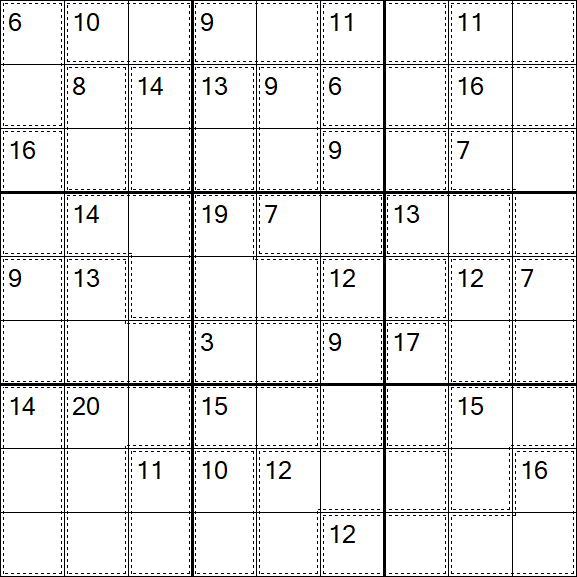 Killer Sudoku - Difficile