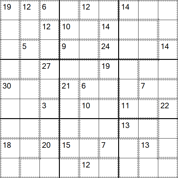 Killer Sudoku - Difficile