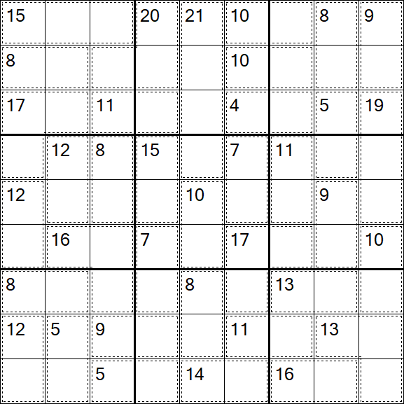 Killer Sudoku - Difficile