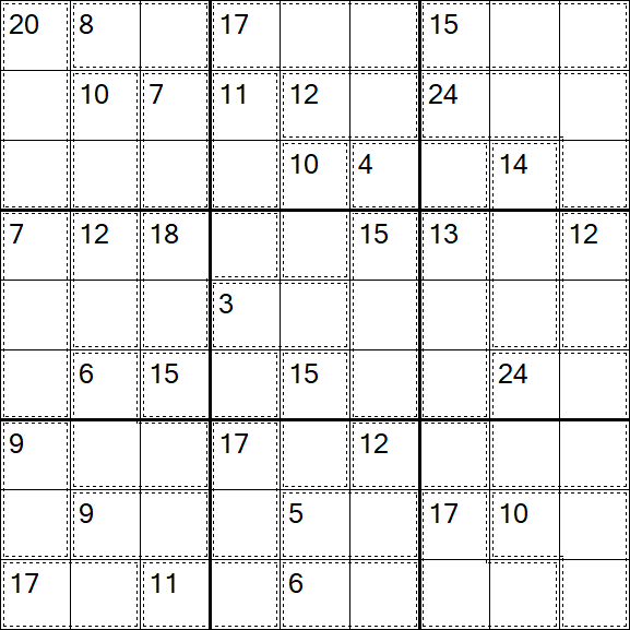 Killer Sudoku - Difficile