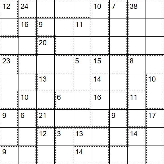 Killer Sudoku - Difficile