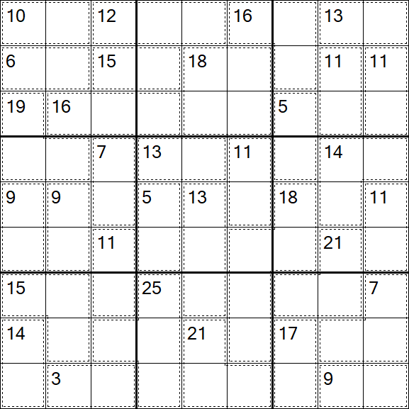 Killer Sudoku - Difficile