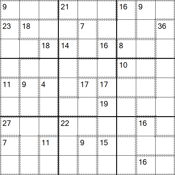 Killer Sudoku - Difficile