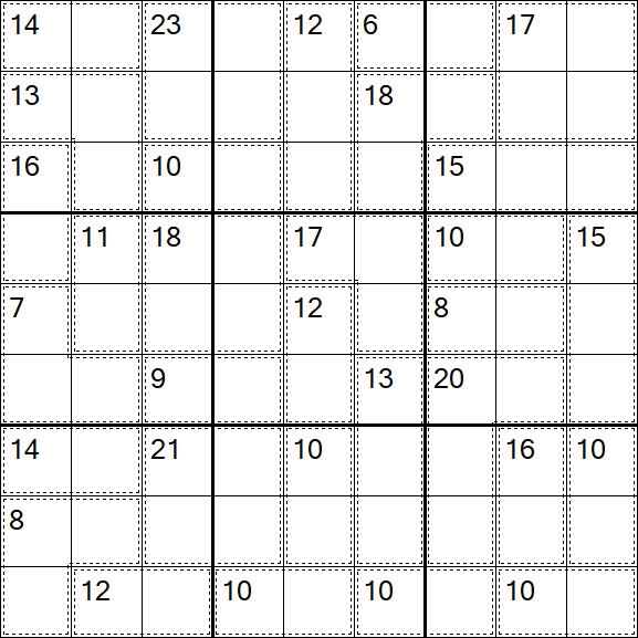 Killer Sudoku - Difficile