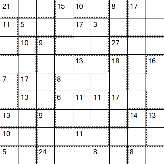 Killer Sudoku - Difficile