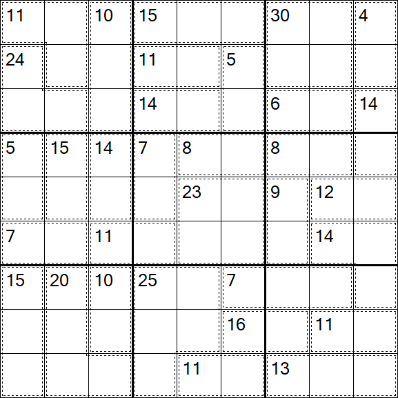 Killer Sudoku - Difficile
