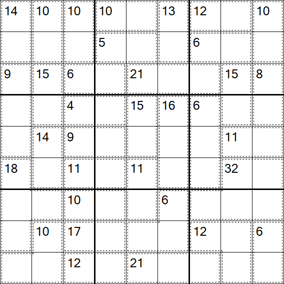 Killer Sudoku - Difficile