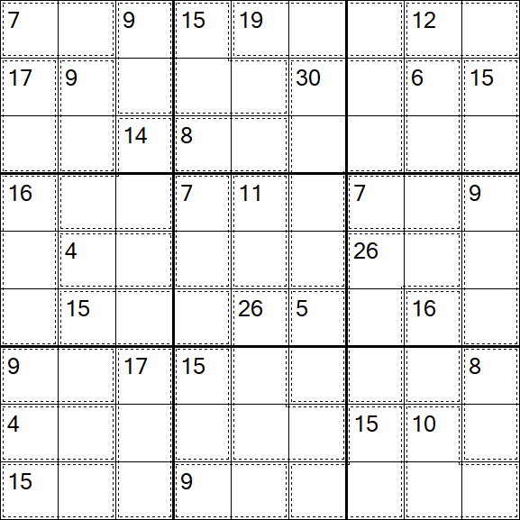 Killer Sudoku - Schwierig