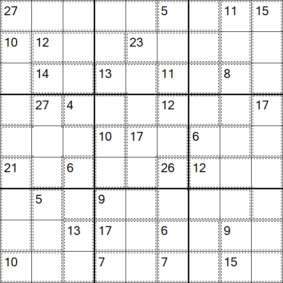 Killer Sudoku - Schwierig