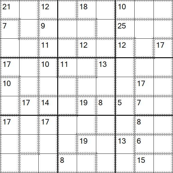Killer Sudoku - Difícil