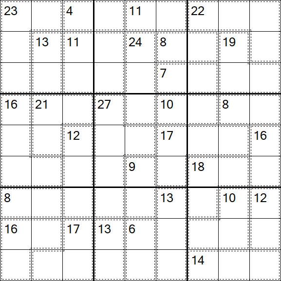 Killer Sudoku - Difícil