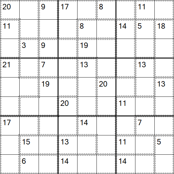 Killer Sudoku - Hard