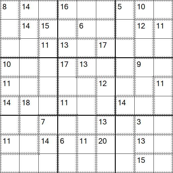 Killer Sudoku - Hard