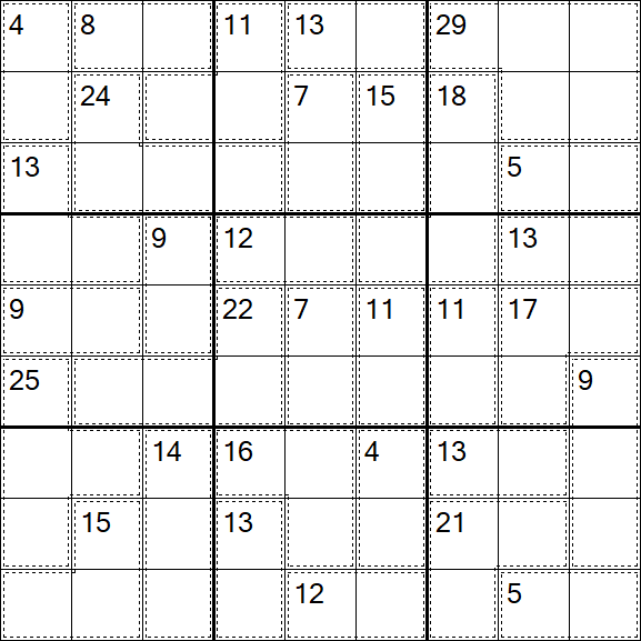 Killer Sudoku - Schwierig