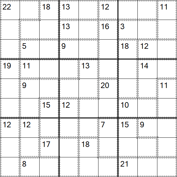 Killer Sudoku - Hard