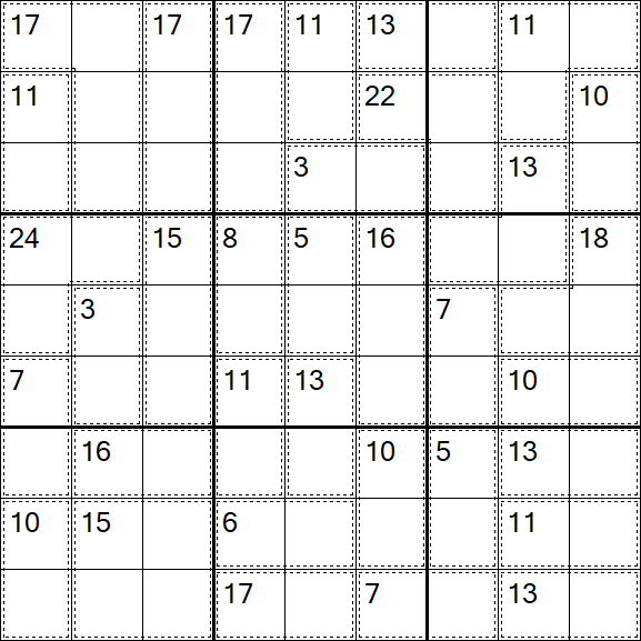 Killer Sudoku - Schwierig