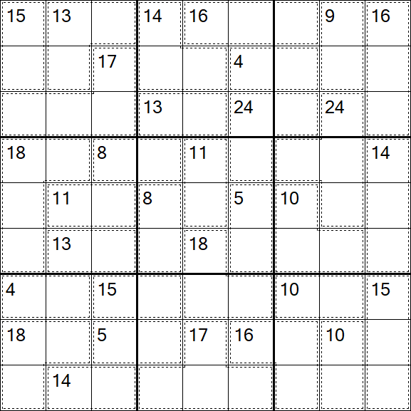 Killer Sudoku - Schwierig