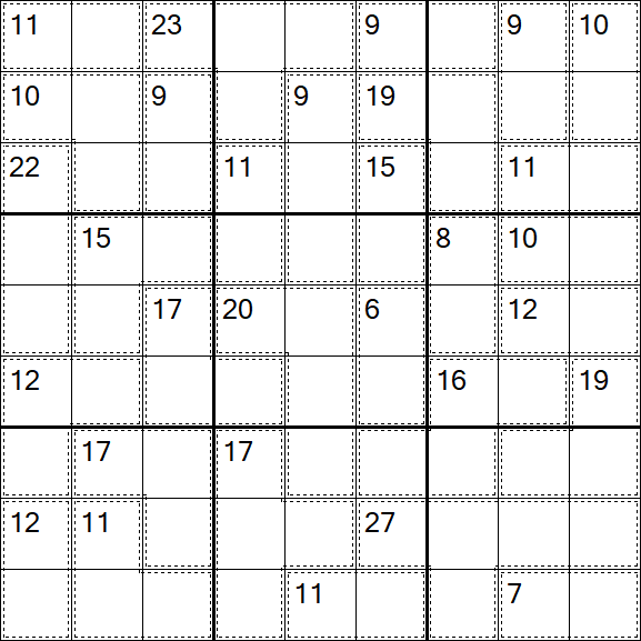 Killer Sudoku - Schwierig