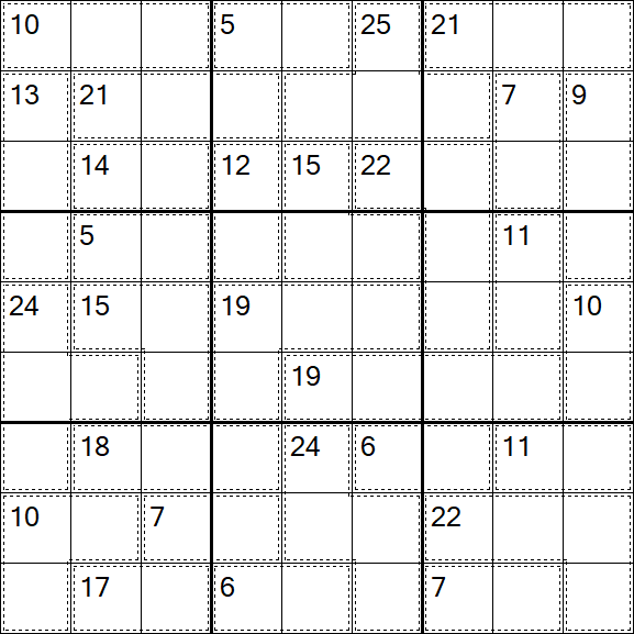 Killer Sudoku - Schwierig