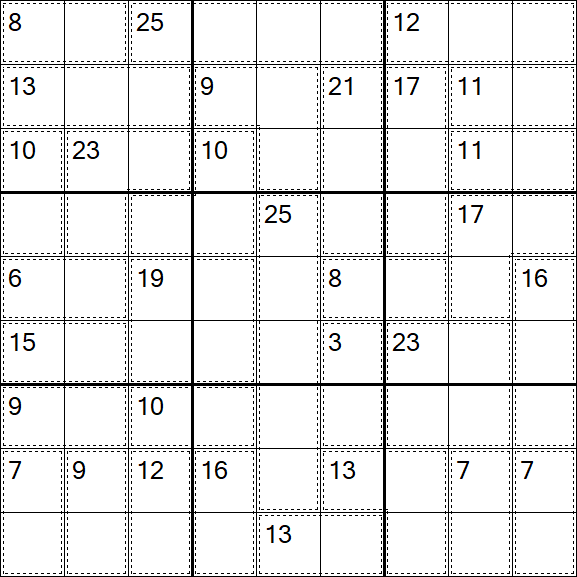 Killer Sudoku - Schwierig