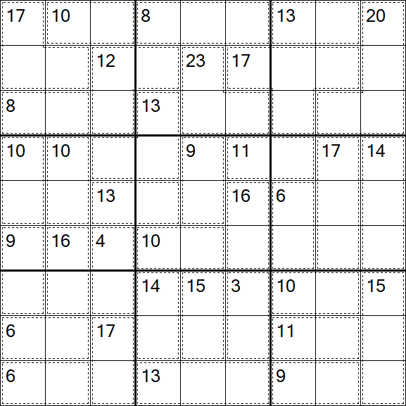 Killer Sudoku - Schwierig