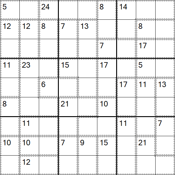 Killer Sudoku - Hard