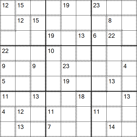 Killer Sudoku - Difficile