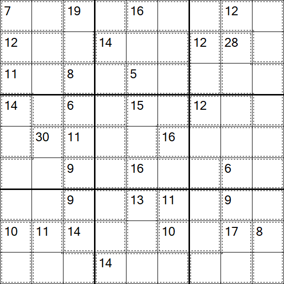 Killer Sudoku - Difficile