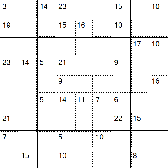 Killer Sudoku - Hard