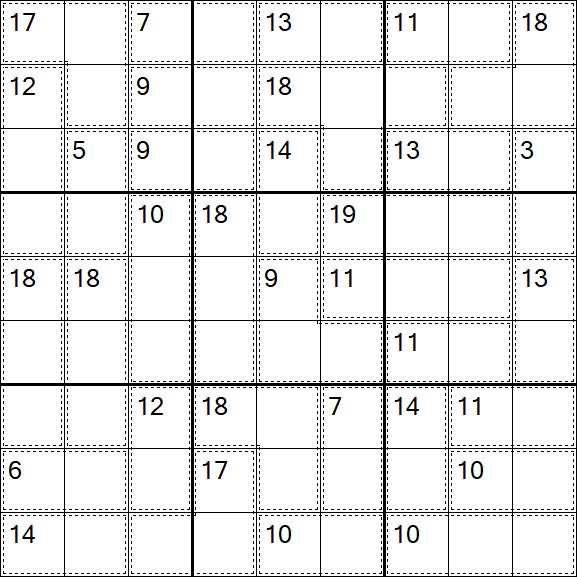 Killer Sudoku - Hard