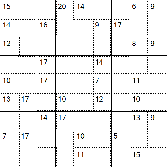 Killer Sudoku - Hard