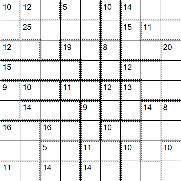 Killer Sudoku - Hard