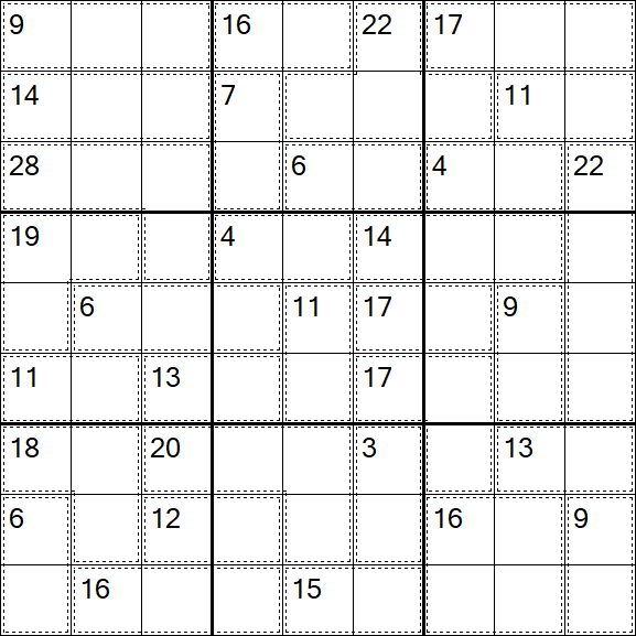 Killer Sudoku - Hard