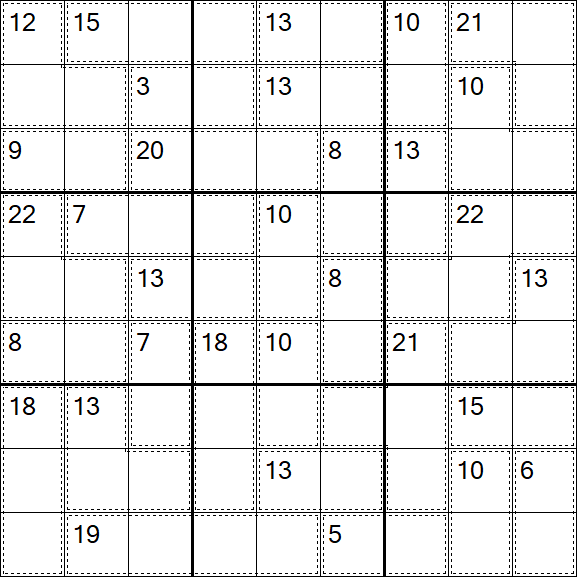 Killer Sudoku - Hard