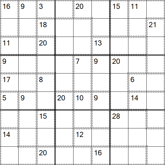 Killer Sudoku - Hard