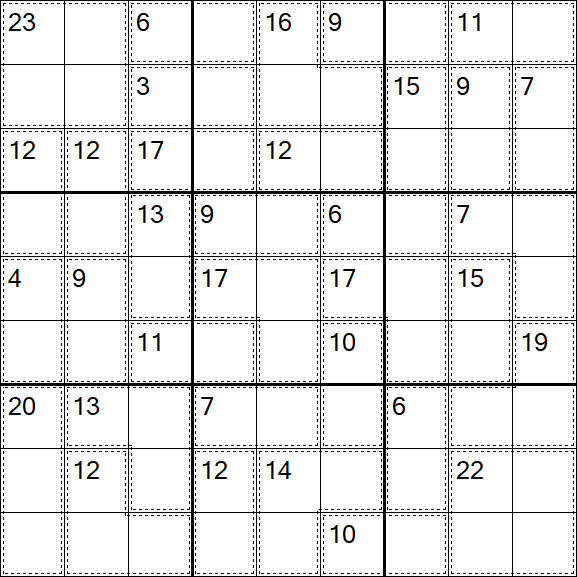 Killer Sudoku - Hard