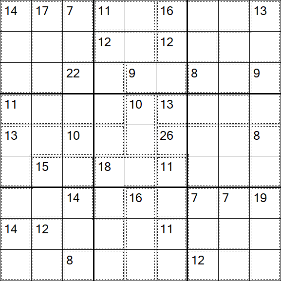 Killer Sudoku - Hard