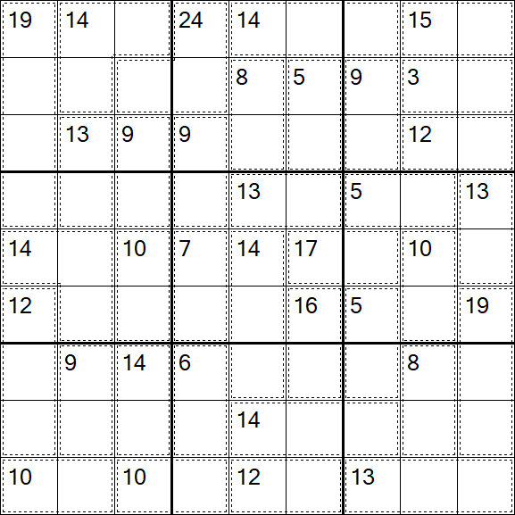 Killer Sudoku - Difícil