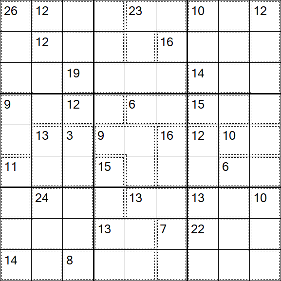 Killer Sudoku - Difícil